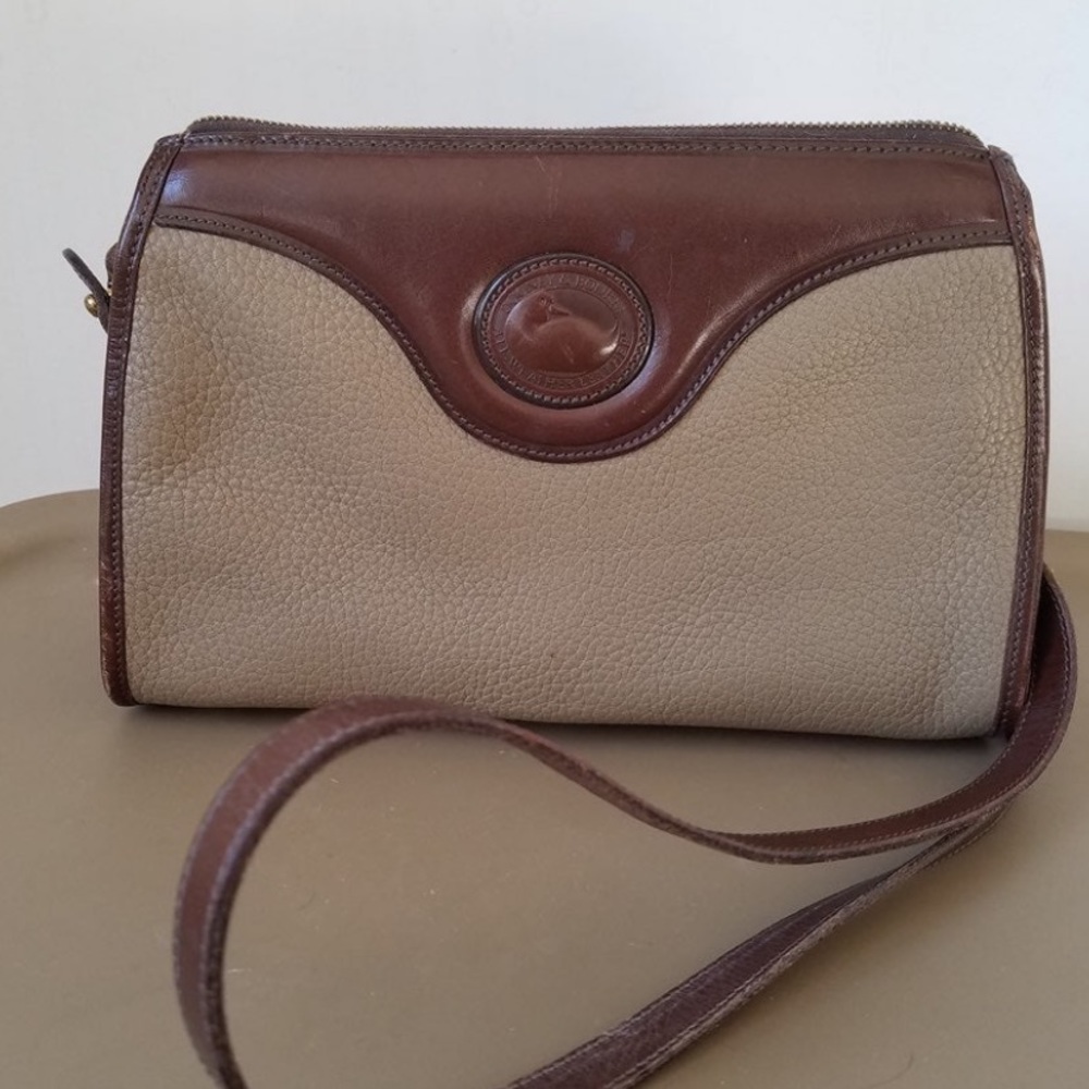 Vintage Brown and Tan Dooney and Bourke Shoulder Bag
